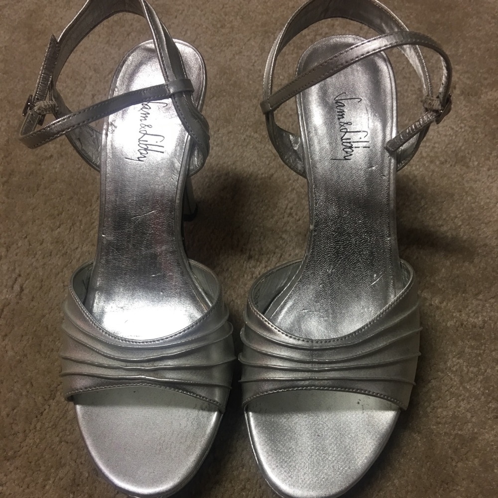 Sam & Libby Silver High Heels